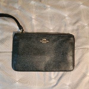 Coach leather wristlet